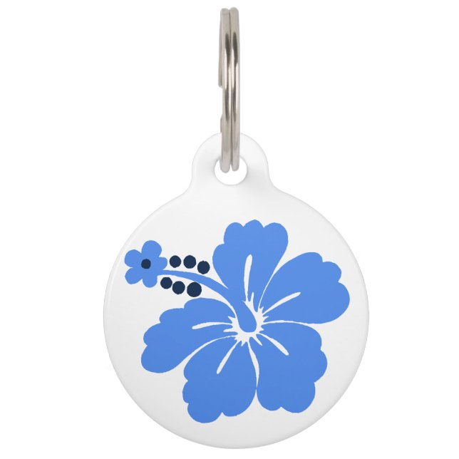 Honolua Hibiscus Hawaiian Pet Tag (Front)