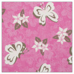 Honolua Plumeria Butterfly and Hawaiian Hibiscus Fabric