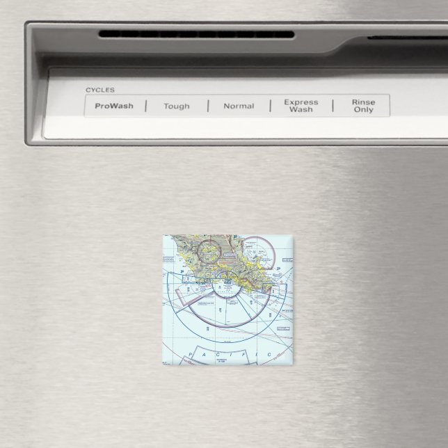 Honolulu Airport Sectional Chart Magnet (In Situ (Dishwasher))