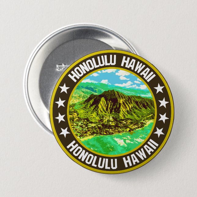 Honolulu                                           button (Front & Back)