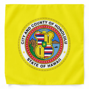Honolulu City flag Bandana
