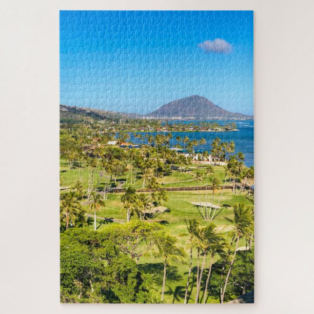 Honolulu Golf Course Photo Jigsaw Puzzle (Vertical)