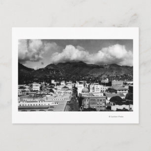 Honolulu, HA - View of City from Aloha Tower Postcard