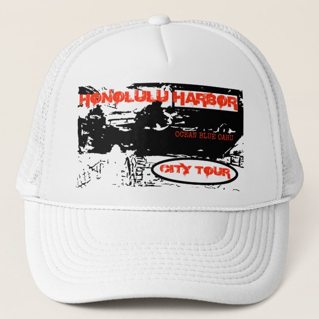 HONOLULU HARBOR CITY TOURS TRUCKER HAT (Front)
