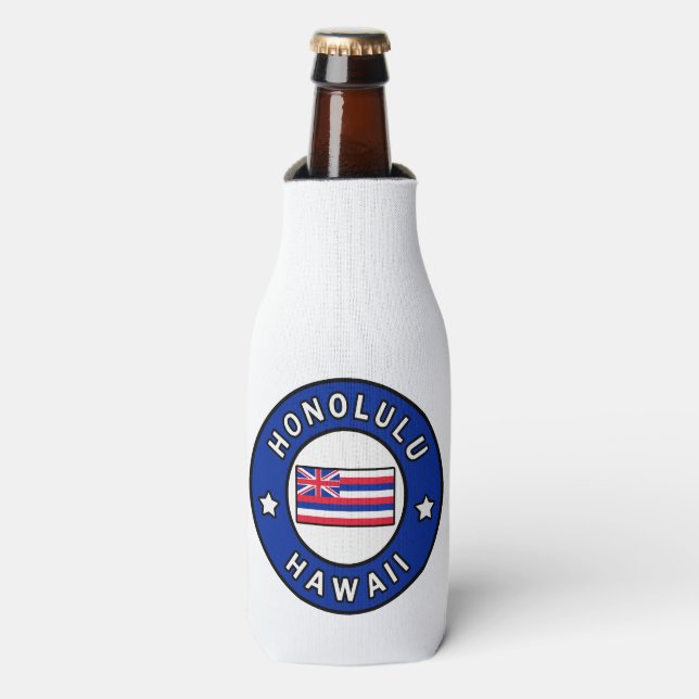Honolulu Hawaii Bottle Cooler (Bottle Front)