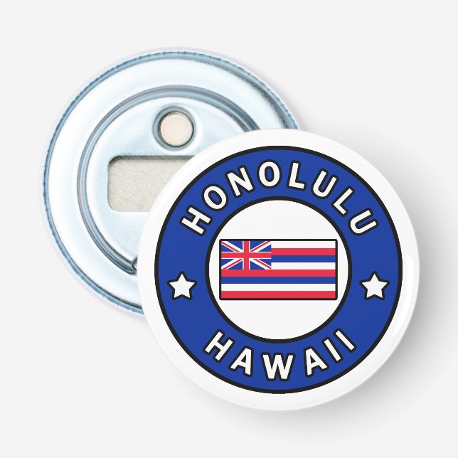 Honolulu Hawaii Bottle Opener (Front)