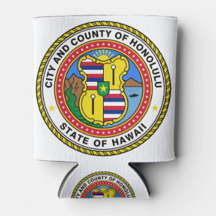 Honolulu Hawaii Can Cooler