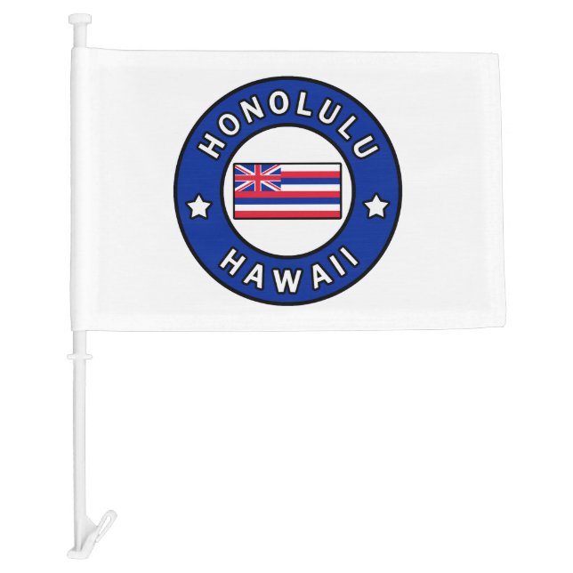 Honolulu Hawaii Car Flag (Front)
