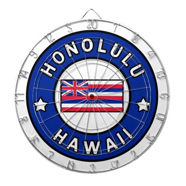 Honolulu Hawaii Dartboard (Front)