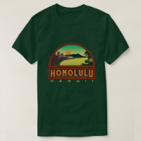Honolulu Hawaii Green T-Shirt