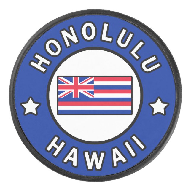 Honolulu Hawaii Hockey Puck (Front)