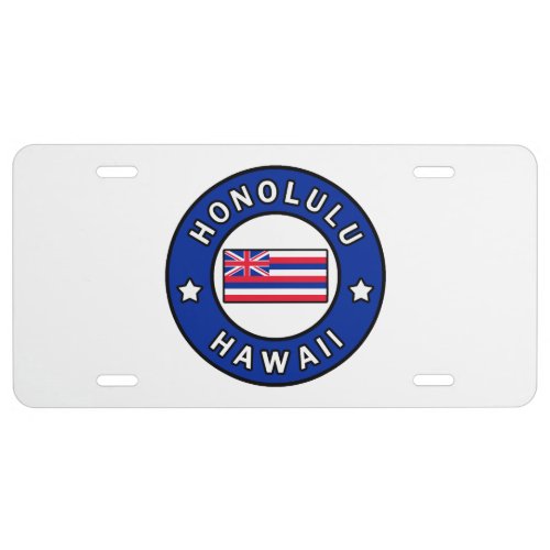 Honolulu Hawaii License Plate