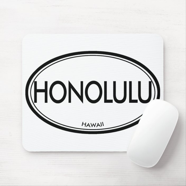 Honolulu, Hawaii Mouse Pad