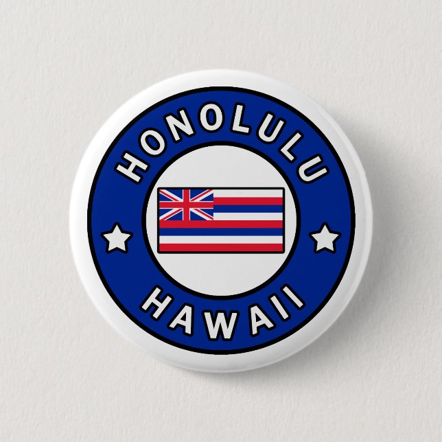 Honolulu Hawaii Pinback Button (Front)