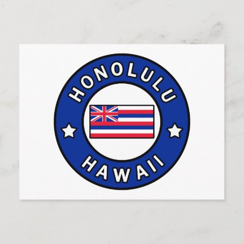 Honolulu Hawaii Postcard