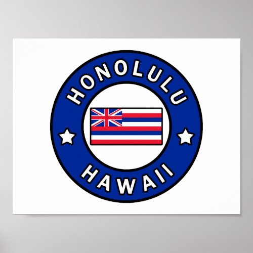 Honolulu Hawaii Poster