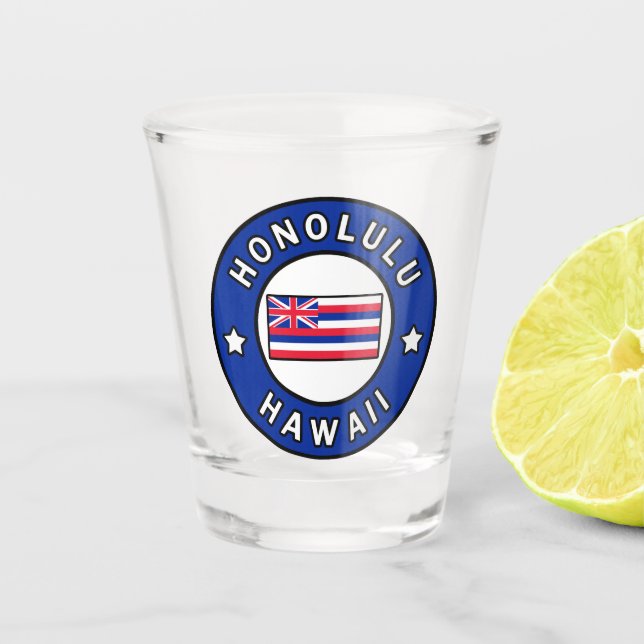 Honolulu Hawaii Shot Glass (Front)