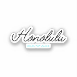 Honolulu Hawaii Sticker