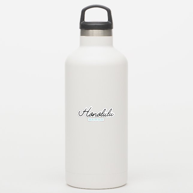 Honolulu Hawaii Sticker (Waterbottle)