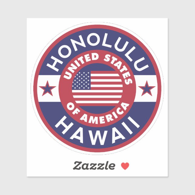 HONOLULU, Hawaii Sticker (Sheet)