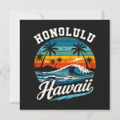 Honolulu Hawaii Surf Sunset (Back)