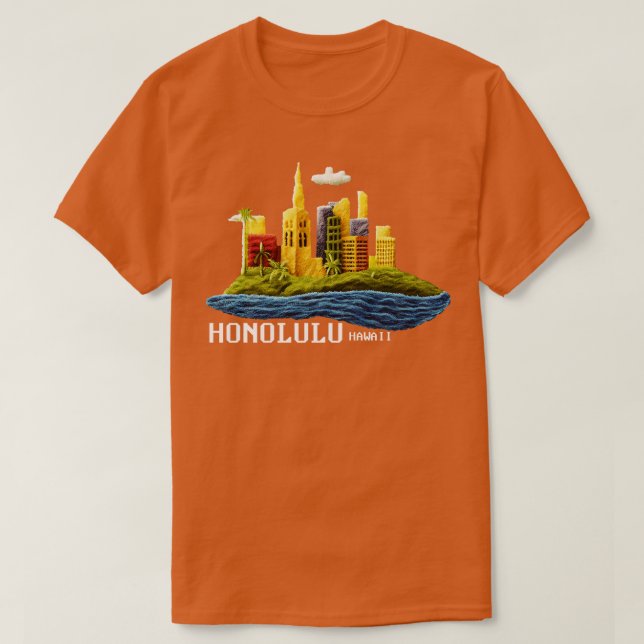 Honolulu Hawaii T-Shirt (Design Front)