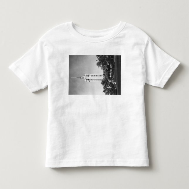 Honolulu, Hawaii - The Aloha Tower Photograph Toddler T-shirt (Front)