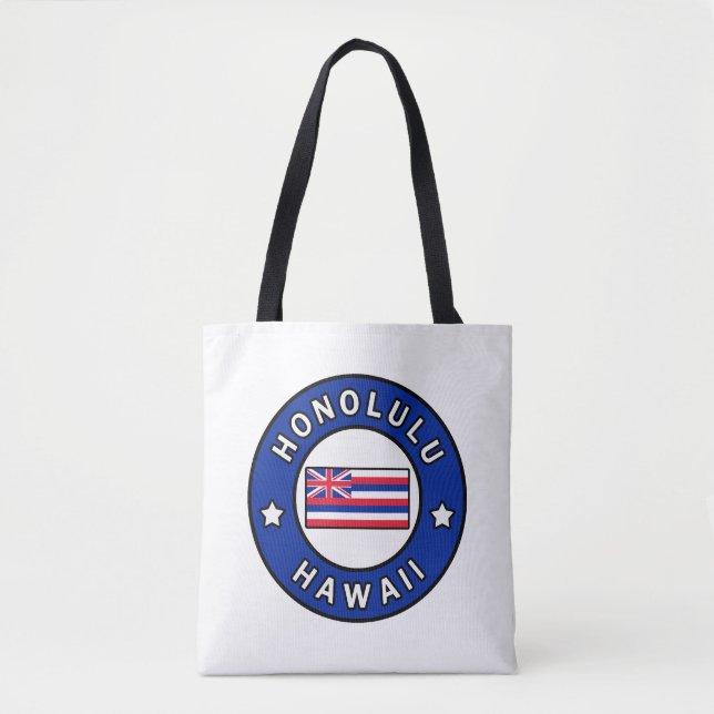 Honolulu Hawaii Tote Bag (Front)