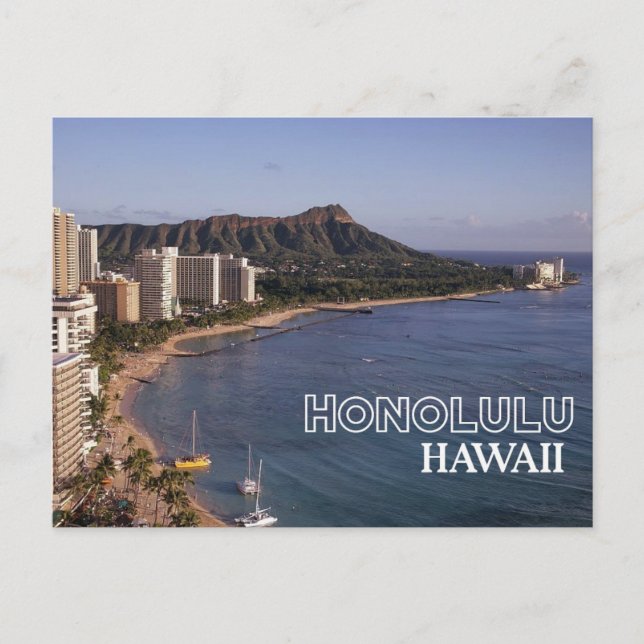  Honolulu, Hawaii  Travel Postcard  (Front)
