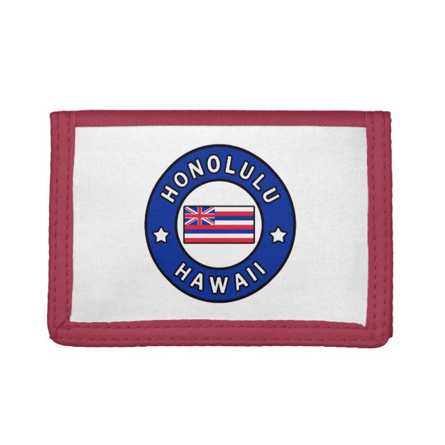 Honolulu Hawaii Tri-fold Wallet (Front)