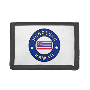 Honolulu Hawaii Trifold Wallet