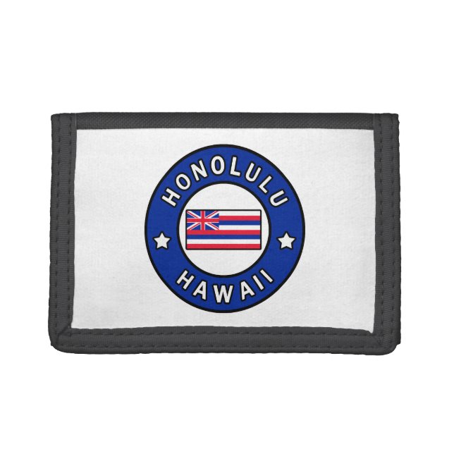Honolulu Hawaii Trifold Wallet (Front)