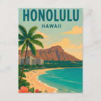 Honolulu Hawaii Tropical Beach Travel Scene