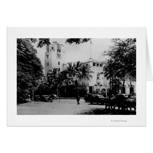 Honolulu, Hawaii - View of City Hall Cards (Front Horizontal)