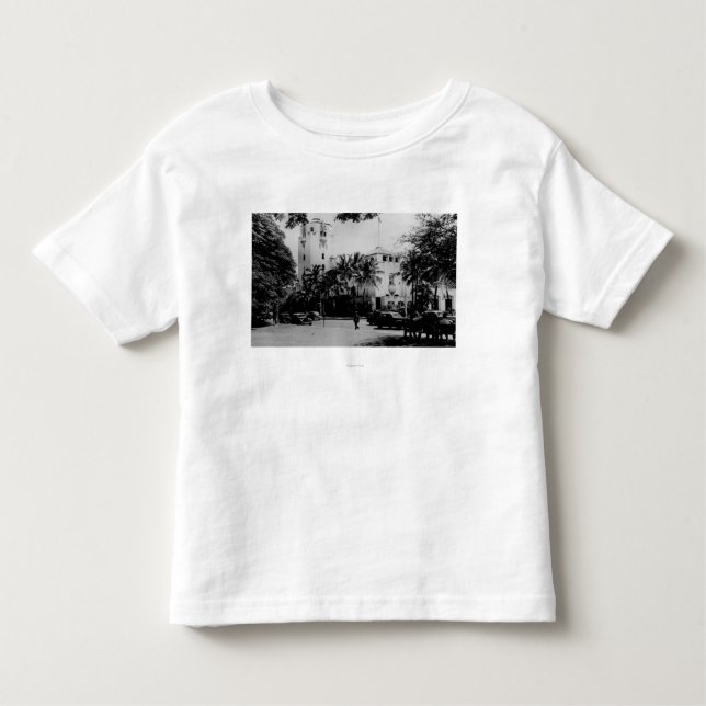 Honolulu, Hawaii - View of City Hall Toddler T-shirt (Front)