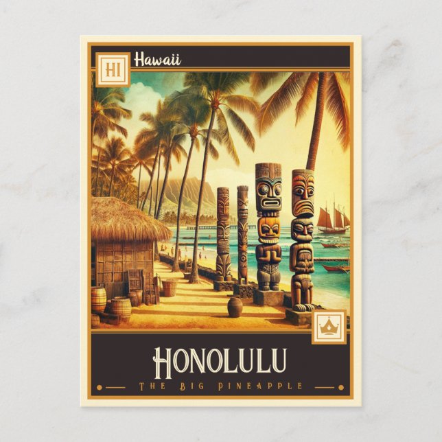 Honolulu, Hawaii  | Vintage Postcard (Front)