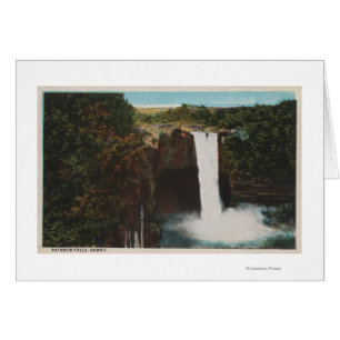Honolulu, HI - View of Rainbow Falls Cards