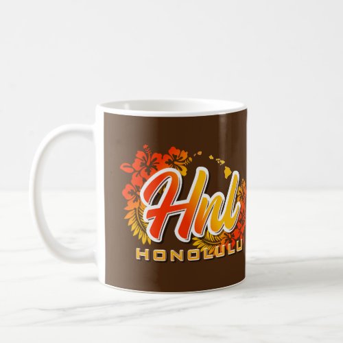 Honolulu HNL Airport Code Coffee Mug
