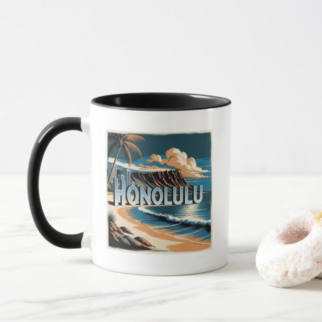 Honolulu O’aho Hawaii Mug (With Donut)