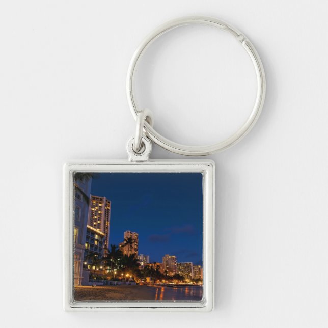 Honolulu, Oahu, Hawaii. Night exposure of Keychain (Front)