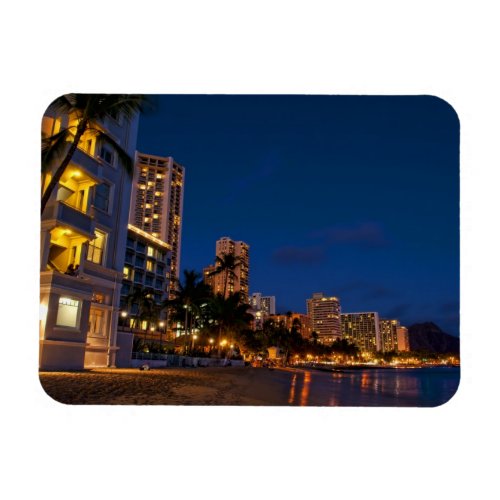 Honolulu Oahu Hawaii Night exposure of Magnet