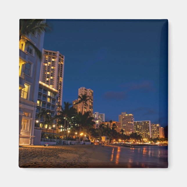 Honolulu, Oahu, Hawaii. Night exposure of Magnet (Front)