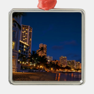 Honolulu, Oahu, Hawaii. Night exposure of Metal Ornament