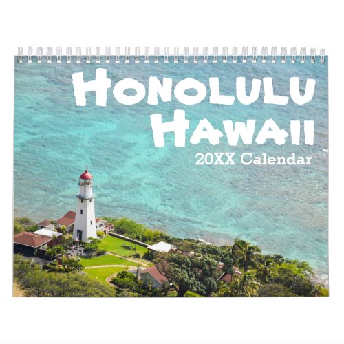 Honolulu Oahu Hawaii Photography Seaside Calendar
