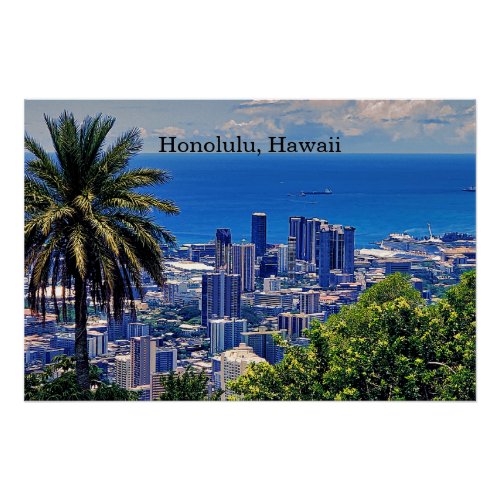 Honolulu Oahu Hawaii Poster