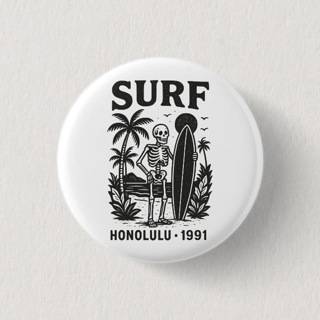 Honolulu Surf Button (Front)