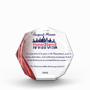 Honor2Serve Acrylic Award