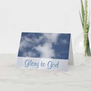 Honor and Glory to God 1 Timothy 1:17 Holiday Card