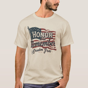 🇺🇸 Honor and Remember – Bold Memorial Day Desig T-Shirt