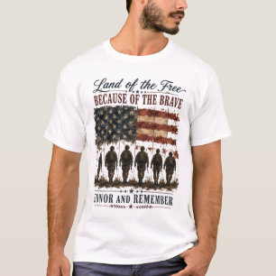 Honor And Remember Fallen Heroes Patriotic Gift T-Shirt